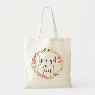 Je hebt dit script   Bloemenkrans Canvas tas