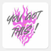 JE HEBT DIT VIERKANTE STICKER (Voorkant)