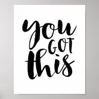 Je hebt dit, zwart motivatie