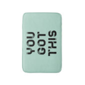 Je hebt dit zwarte lettertype badmat (Voorkant Verticaal)