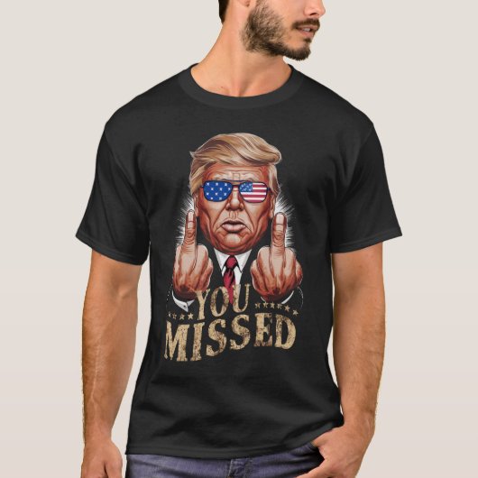 Je hebt Donald Trump US verkiezingen gemist T-shirt (Voorkant)