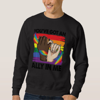 Je hebt een Ally in me, regenbooglbt vlag Lgbetq G Trui