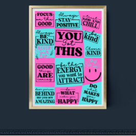 Je hebt een Inspirerend, motiverende quote Poster