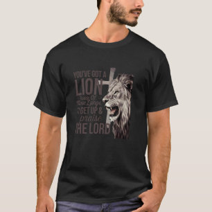 Je hebt een leeuwenchristelijke religie in je t-shirt