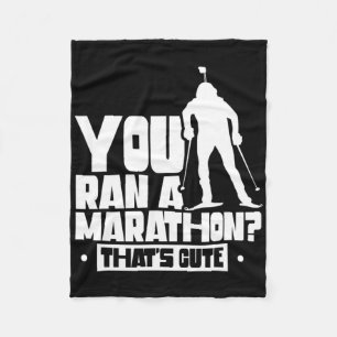 Je hebt een marathon gerend, dat is Cute Sports Bi Fleece Deken