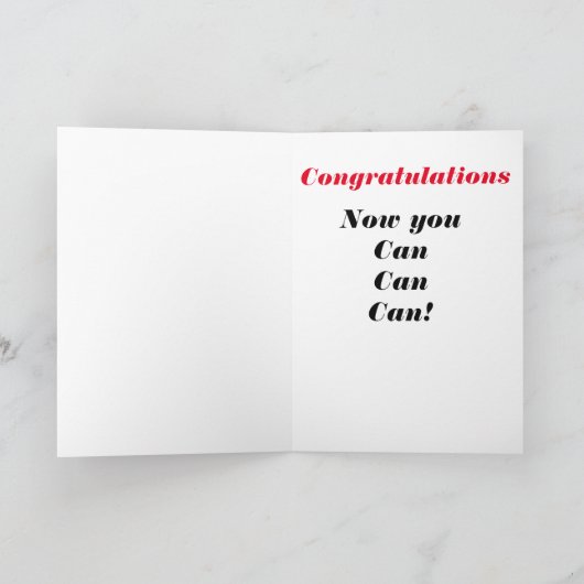 Je hebt een nieuwe Knie Oma kan kaart (Binnen)