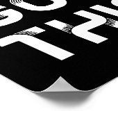 Je hebt een zwart poster (Hoek)