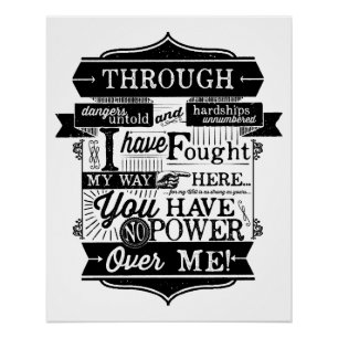 Je hebt geen macht over mij perfect poster