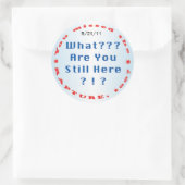 "Je hebt gemist...opname" sticker (Tas)