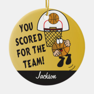 Je hebt gescand voor het team - Basketball Keramisch Ornament