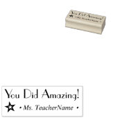 "Je hebt geweldig gedaan!" Educator Feedback Rubbe Rubberstempel (Gestempeld)