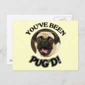 JE HEBT GEZEGD! - FUNNY PUG DOG BRIEFKAART (Voorkant / Achterkant)