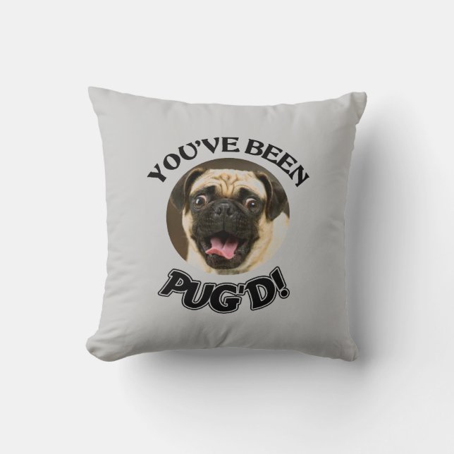JE HEBT GEZEGD! - FUNNY PUG PILLOW KUSSEN (Voorkant)