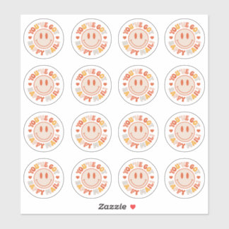 Je hebt Happy Mail Groovy Smile Sticker Blad