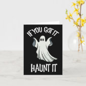 Je hebt het achtervolgen het Halloween spookkostuu Kaart (Gele Bloem)