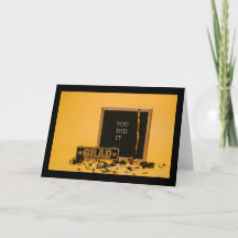 Je hebt het Afstudeerder Wenskaart gedaan