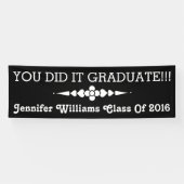 Je hebt het Afstuderen Spandoek (Horizontaal)