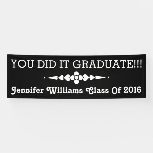 Je hebt het Afstuderen Spandoek (Horizontaal)
