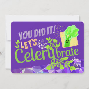 Je hebt het gedaan! Celerybrate - Punny Garden Pos Bedankkaart