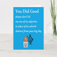 Je hebt het goed gedaan - een grappig gedicht