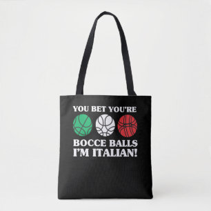 Je hebt je Bocce Balls, ik ben Italiaans Draagtas