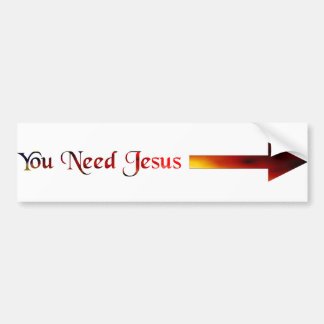 Je hebt Jezus nodig Bumpersticker