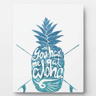 JE HEBT ME BIJ ALOHA BLAUWGROEN HAWAII MAUI PINEAP FOTOPLAAT