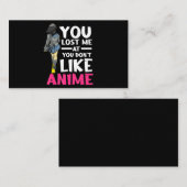 Je hebt me dierlijk kleding verloren Manga Cosplay Visitekaartje (Voorkant / Achterkant)