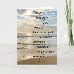 Je hebt me pijn gedaan feestdagen kaart