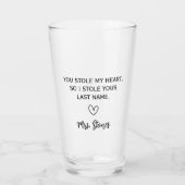 Je hebt mijn hart gestolen, dus ik heb je achterna glas (Voorkant)