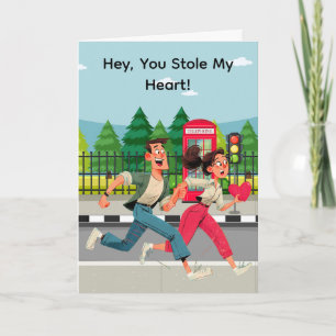 "Je hebt mijn hart gestolen" Valentijnkaart/huweli Feestdagen Kaart