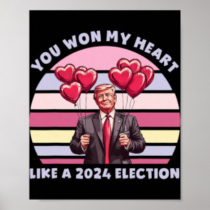 Je hebt mijn hart gewonnen als een verkiezing Funn Poster