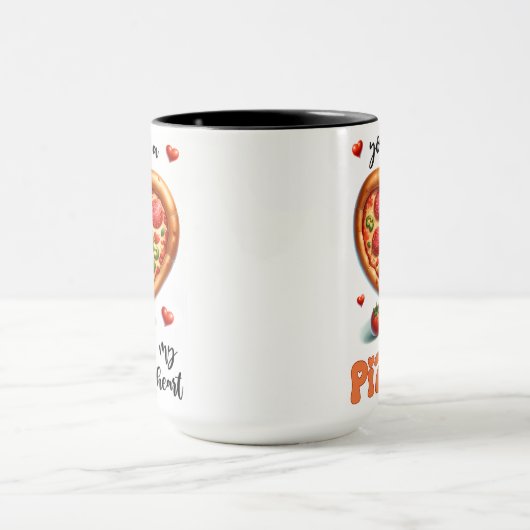 Je hebt mijn hart pizza Schattigee Passen getrouwd Mok (Midden)