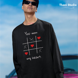 Je hebt mijn hart Tic-Tac-Toe Valentijns gewonnen Trui