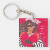 Je hebt mijn hart Valentijnsdag gestolen Sleutelhanger (voorkant)