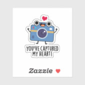 Je hebt mijn hartstille camera gefilmd sticker (Vel)