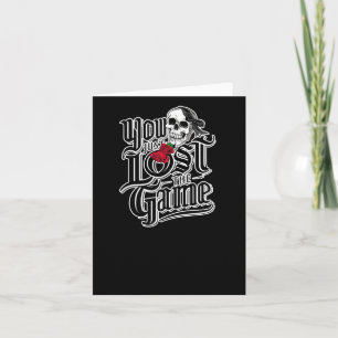Je hebt net de game Sticker 1 verloren Kaart