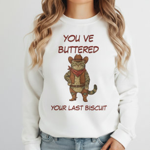 Je hebt net je laatste koekjeskat Cowboy gebotteld Trui