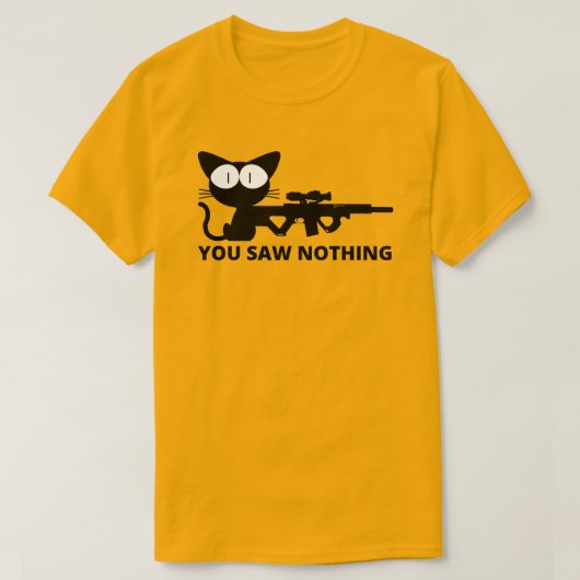 Je hebt niets gezien Kat T-shirt (Design voorkant)