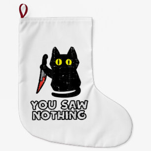 Je hebt nog niets gezien van Black Cat Funny Hallo Grote Kerstsok