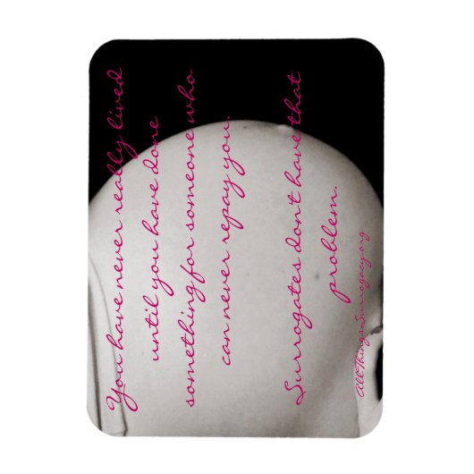 "Je hebt nooit echt geleefd..." draagmagneet Magneet (Verticaal)