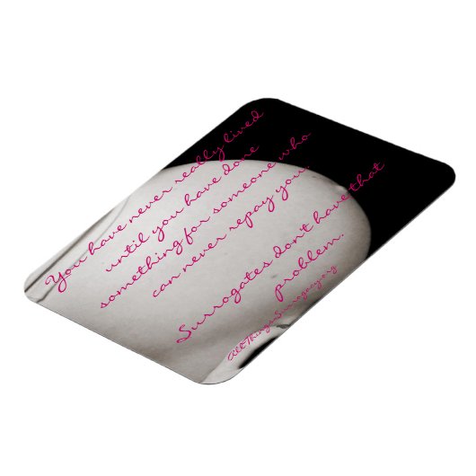 "Je hebt nooit echt geleefd..." draagmagneet Magneet (Linkerzijde)