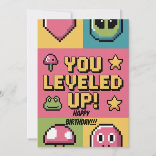 Je hebt pixelart genivelleerd (Voorkant)