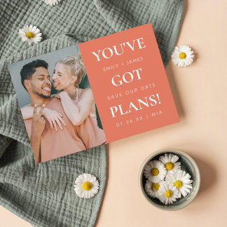 Je hebt plannen Funny Wedding Save The Date