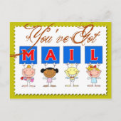 Je hebt post! briefkaart (Voorkant)