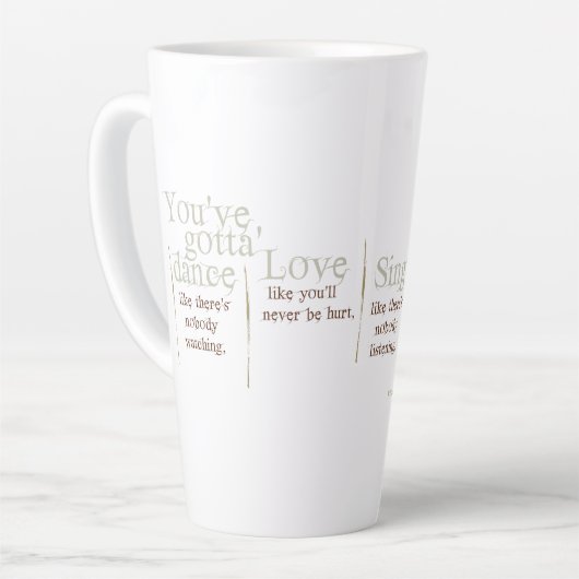 Je hebt Tall nodig Latte Mok (Linkerhoek)