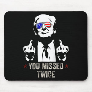 Je hebt twee keer gemist Leuk Trump President 2025 Muismat