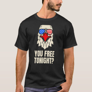 Je hebt vanavond de Amerikaanse patriottische Bald T-shirt