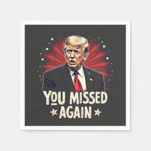 Je hebt weer gemist Red de huisdieren Trump Verkie Servet