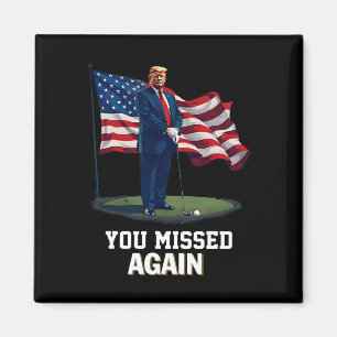 Je hebt weer gemist Trump 2025 Usa Vlag 3 Magneet